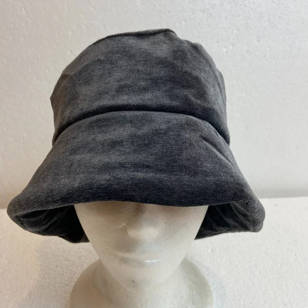 Charter Club Cloche Hat Gray Velours